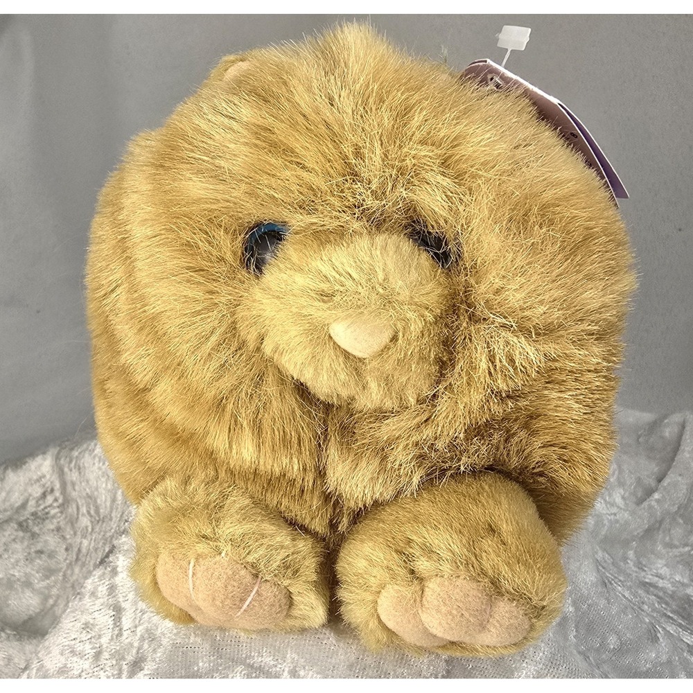 Puffkins Cinnamon Cat 5" Plush‎ Tan Stuffed Toy Kitty Vtg 1994 Blue Eyes Swibco